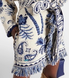Alanui Wool and cotton jacquard cardigan