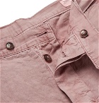 Officine Generale - Julian Slim-Fit Garment-Dyed Cotton-Blend Shorts - Pink
