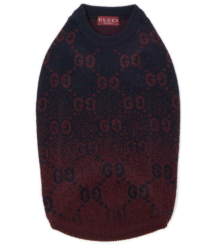 Photo: Gucci Wool jacquard dog sweater