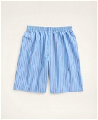 Brooks Brothers Men's Framed Stripe Short Pajamas | Light Blue