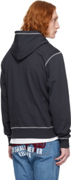 Billionaire Boys Club Navy Puff Small Arch Logo Constrast Stitch Hoodie