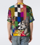 Versace Medusa silk twill bowling shirt
