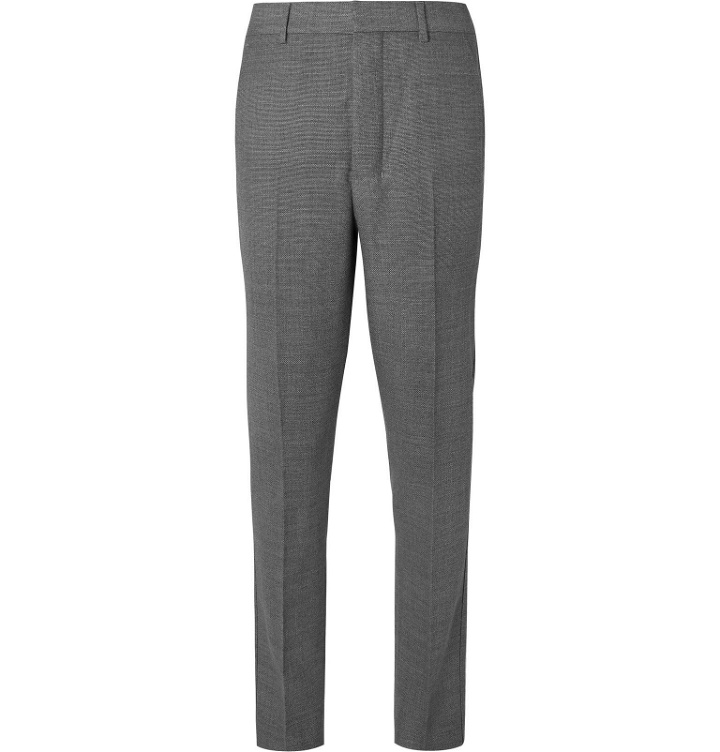 Photo: AMI - Grey Slim-Fit Tapered Virgin Wool Suit Trousers - Gray