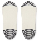 Anonymous Ism - Striped Knitted No-Show Socks - White