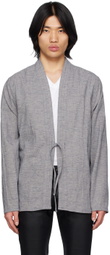 Naked & Famous Denim Blue Self-Tie Shirt