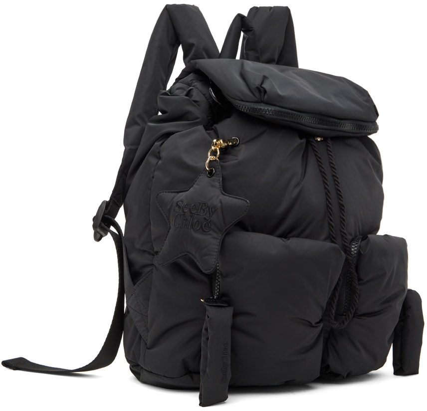See by Chloé Black Joy Rider Backpack