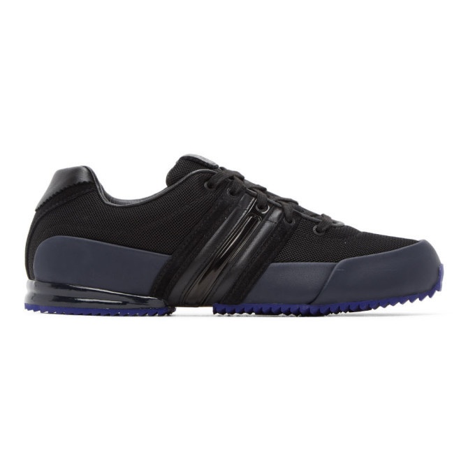 Photo: Y-3 Black and Navy Sprint Sneakers