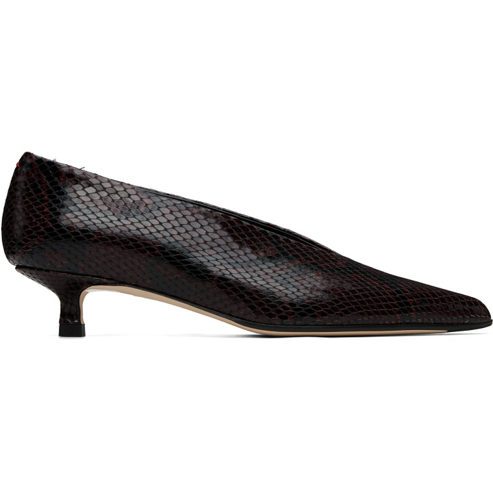 Photo: Aeyde Burgundy Clara Pointed-Toe Heels