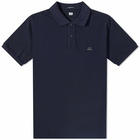 C.P. Company Men's Patch Logo Polo Shirt in Total Eclipse