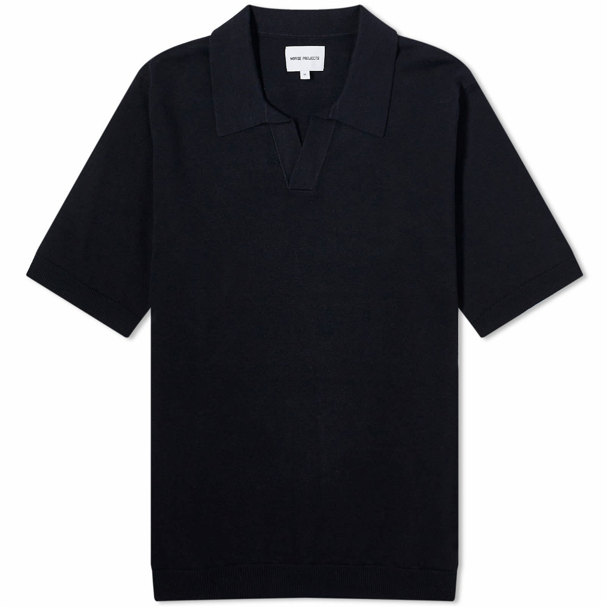 Photo: Norse Projects Men's Leif Cotton Linen Polo Shirt in Dark Navy
