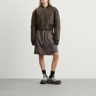 Rick Owens x Moncler Geocamo Cropped Leather Jacket in Dark Dust