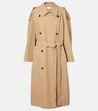 The Row Dester cotton and cashmere trench coat