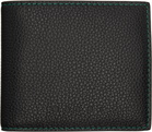 Marni Black Contrast Stitching Leather Bifold Wallet