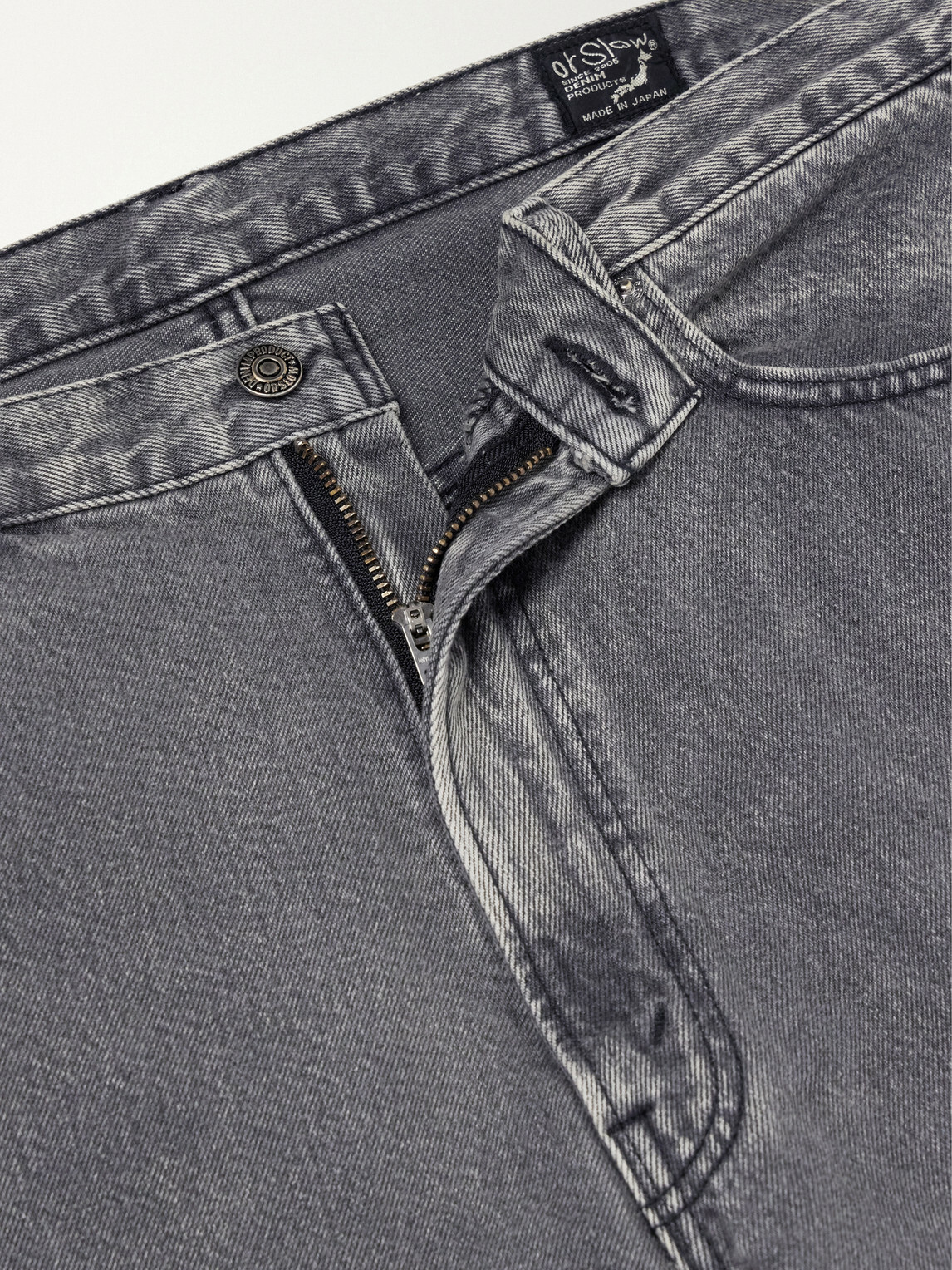 OrSlow - Super Dad's Wide-Leg Jeans - Gray