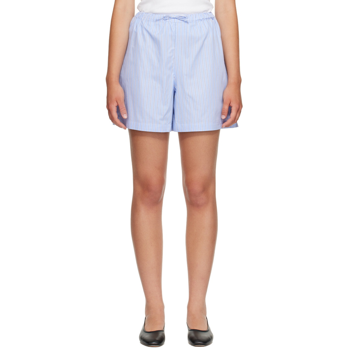 ANINE BING Blue Ramy Shorts