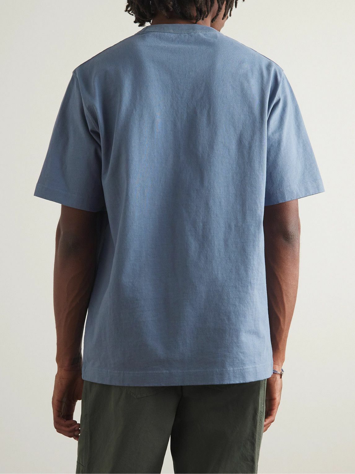 Norse Projects - Holger Cotton-Jersey T-Shirt - Blue Norse Projects