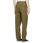 Maison Kitsune Khaki Worker Trousers