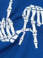 Local Authority LA - La Bones FUFC Logo-Print Cotton-Jersey T-Shirt - Blue