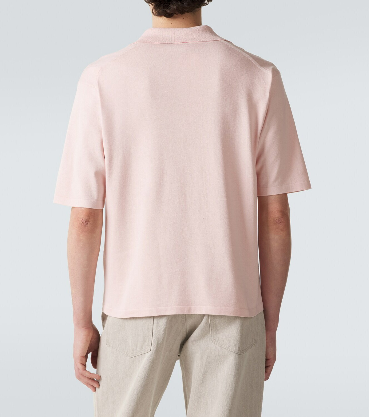 Auralee Silk polo shirt