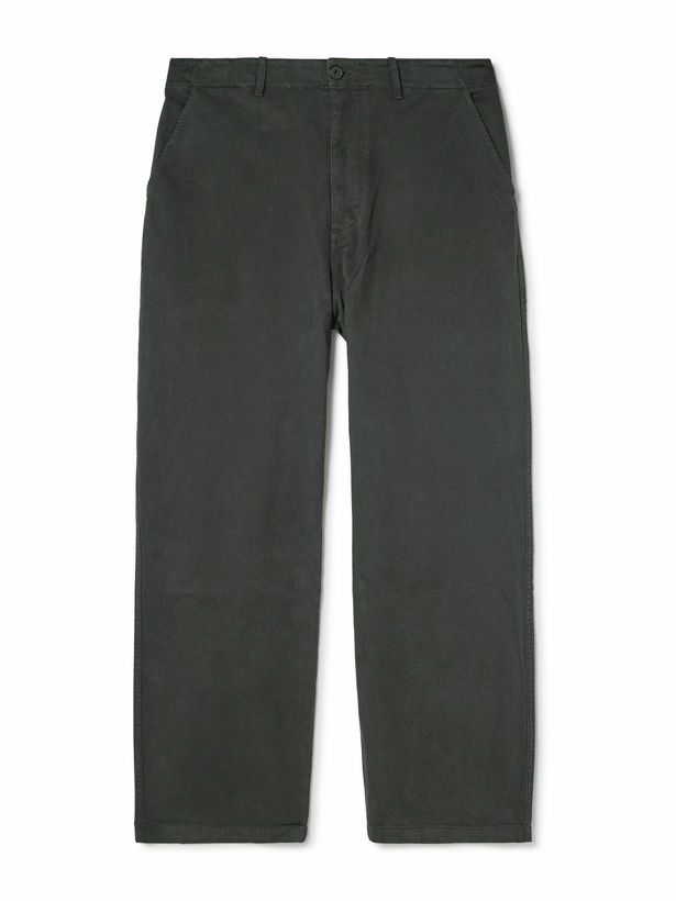 Photo: FRAME - Straight-Leg Cotton-Blend Twill Chinos - Brown