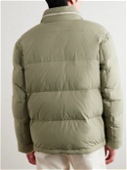 Brunello Cucinelli - Quilted Shell Hooded Down Jacket - Green