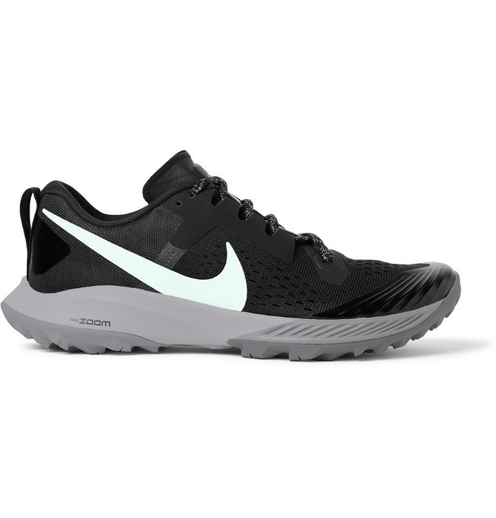Photo: Nike Running - Air Zoom Terra Kiger 5 Flymesh Running Sneakers - Black