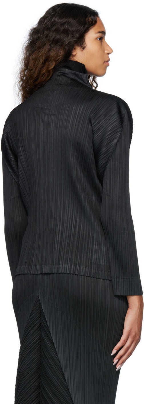 Pleats Please Issey Miyake Black Monthly Colors July Jacket Pleats
