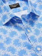 Emma Willis - Printed Linen Shirt - Blue