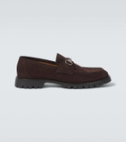 Gucci Horsebit suede loafers