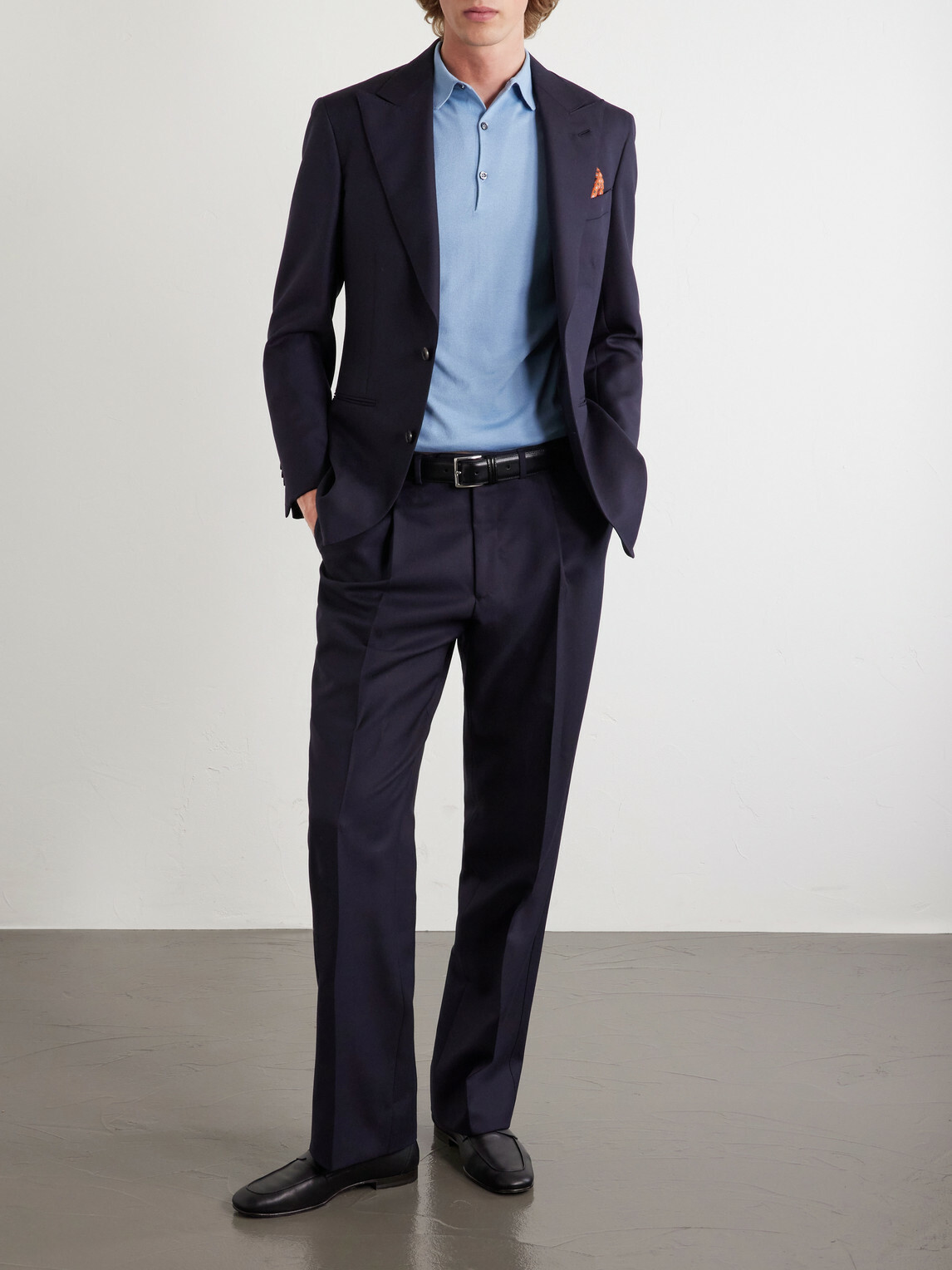 John Smedley - Adrian Slim-Fit Sea Island Cotton Polo Shirt - Blue