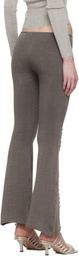 Isa Boulder Gray Suture Front Lounge Pants