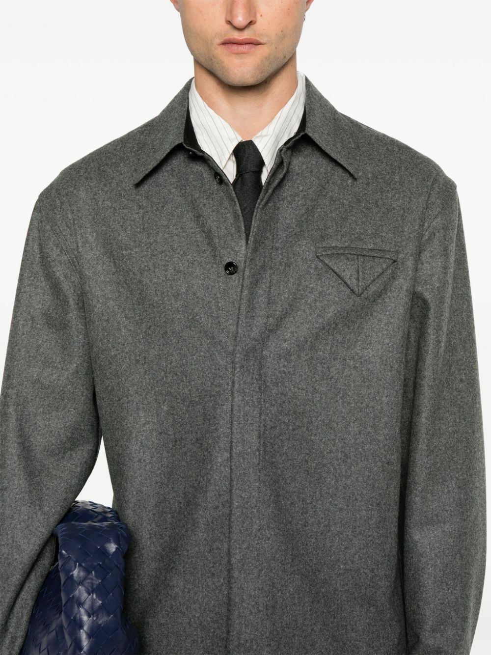 Bottega Veneta ライト テーラード ウール シャツ メンズ 48 BOTTEGA VENETA Light Wool Flannel Shirt Bottega Veneta