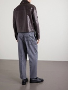Thom Browne - Leather Jacket - Brown