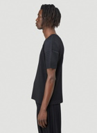 Pleated T-Shirt in Black