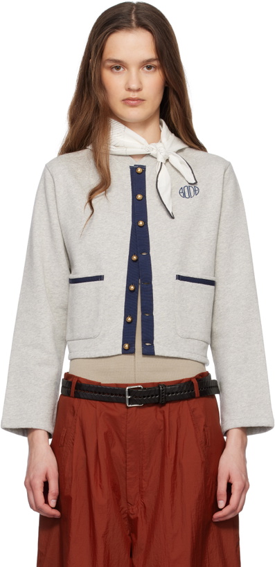 Photo: Bode Gray Heathered Cardigan