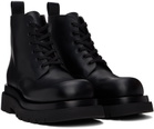Bottega Veneta Black Lug Lace-Up Boots