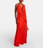 Loewe Paula's Ibiza crêpe jersey maxi dress