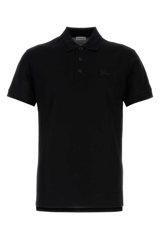 Photo: Burberry Black Piquet Polo Shirt