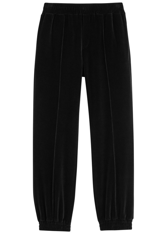Photo: Valentino Velour Sweatpants Black
