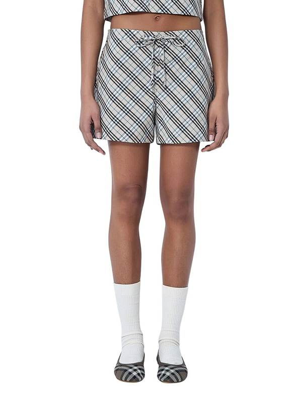 Photo: Burberry Check Drawstring Shorts