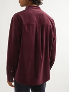 Agnona - Cotton-Velvet Shirt - Burgundy