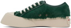 Marni Green Long-Hair Pablo Sneakers