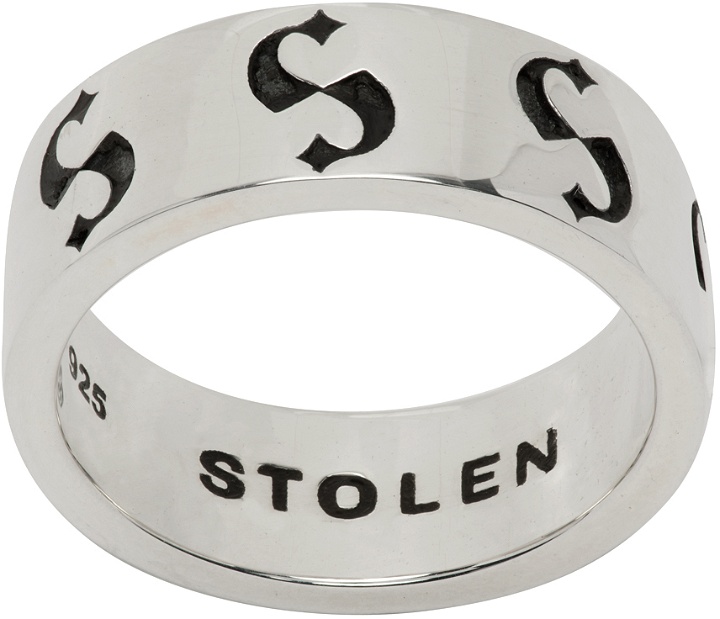 Photo: Stolen Girlfriends Club Silver 'S' Imprint Ring