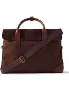 Bennett Winch - Cotton-Canvas and Full-Grain Leather Briefcase