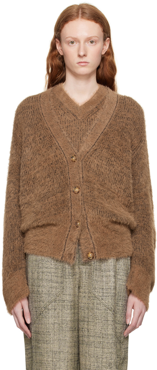 Stella McCartney Brown V-Neck Cardigan Stella McCartney