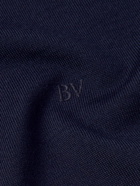 Bottega Veneta - Logo-Embroidered Wool Sweater - Blue