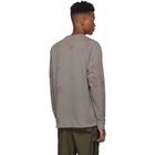 John Elliott Grey and Pink University Long Sleeve T-Shirt