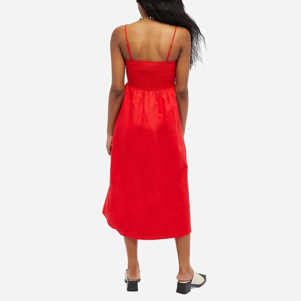 KITRI Women's Genevieve Cotton Midi Dress in Red KITRI