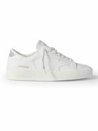 Golden Goose - Stardan Faux Leather Sneakers - White