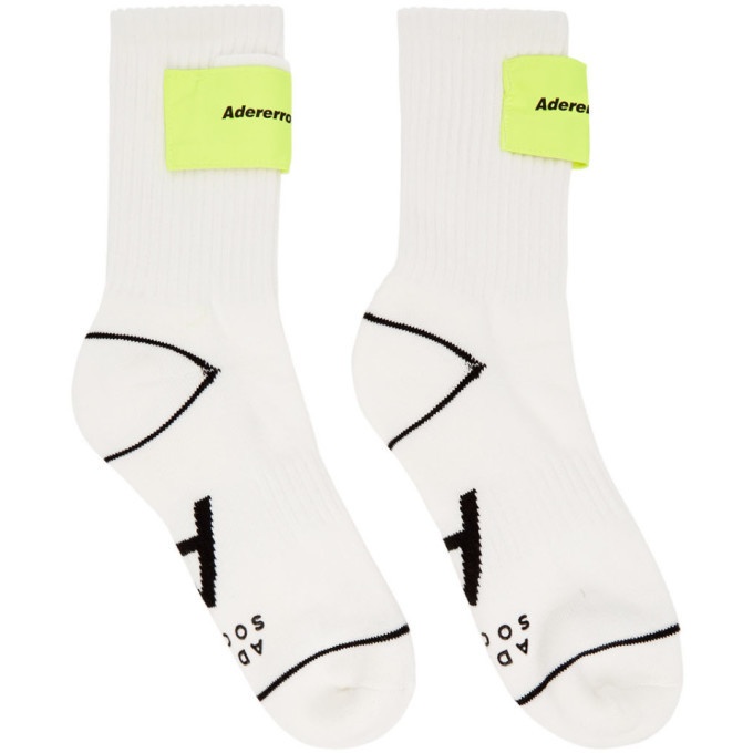 Photo: ADER error White Diagonal Patch Socks
